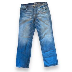 7 For All Mankind Relaxed Medium Wash Jeans EUC